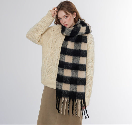 Checkerboard Plaid Scarf