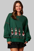 Christmas Soldier Sequined Sweatshirt