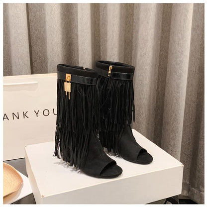 Tassel Retro Booties