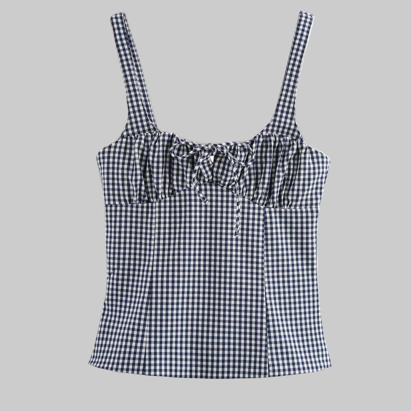 Plaid Stretch Top