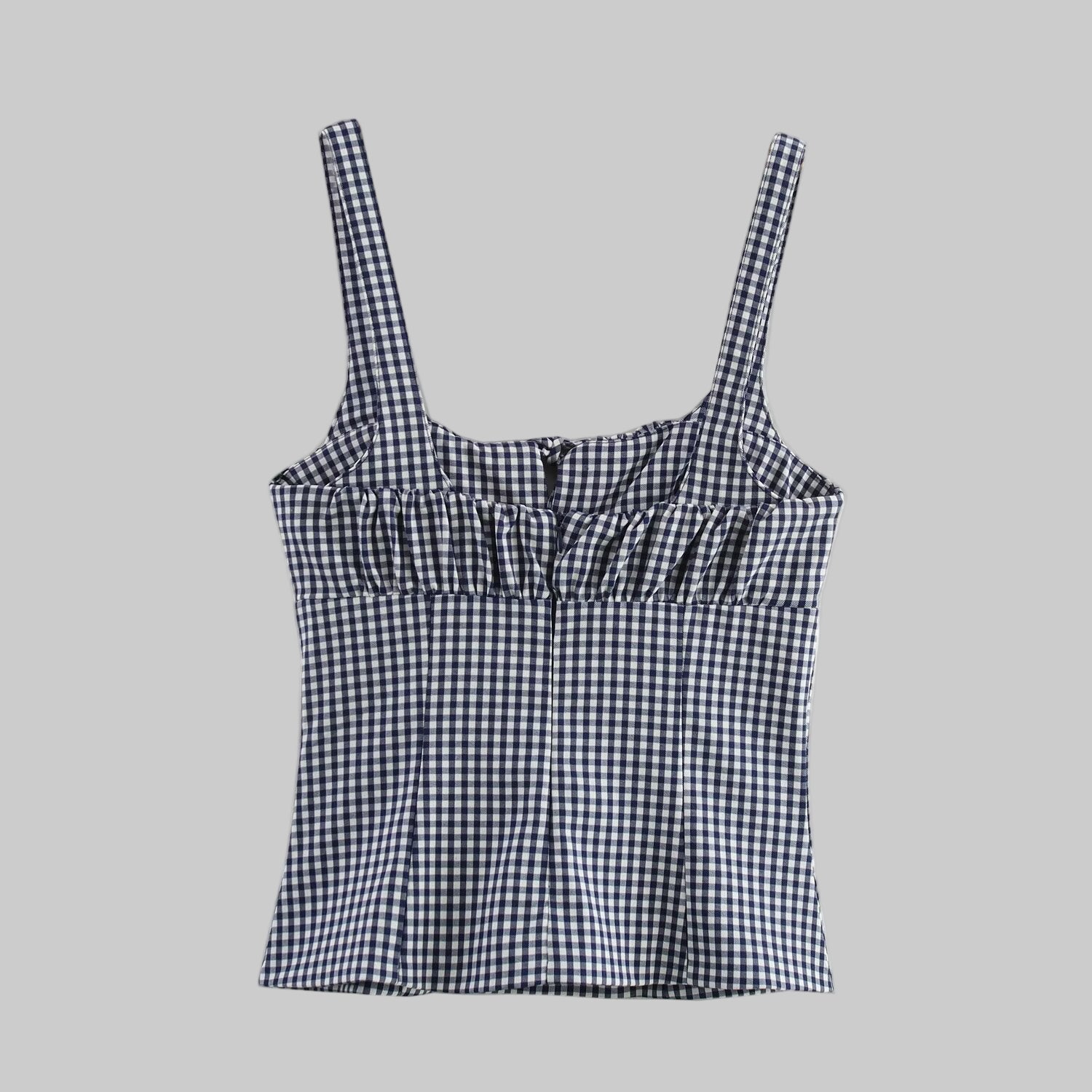 Plaid Stretch Top