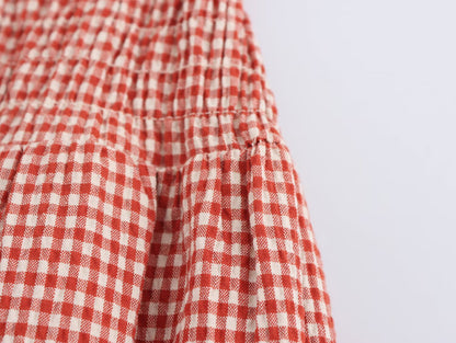Plaid Midi Dress