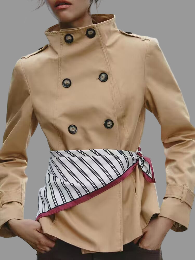 Scarf Trench Coat