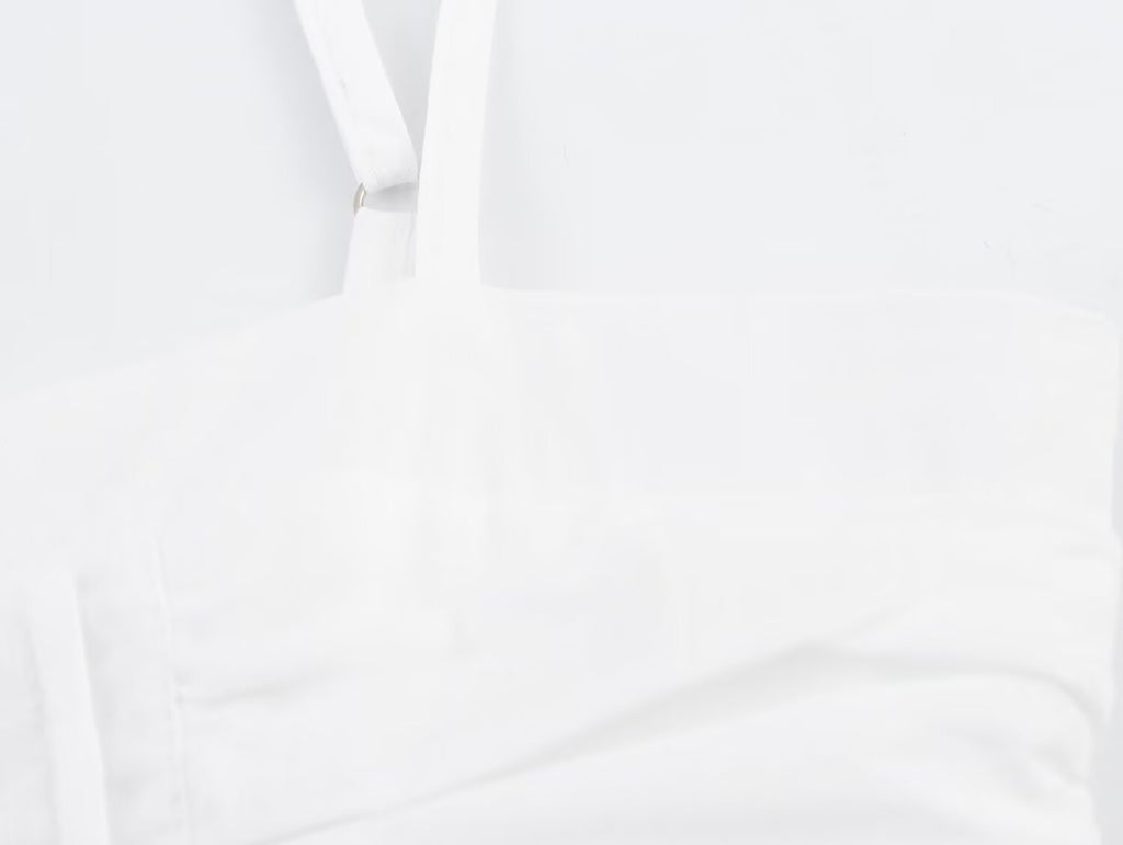 French Lace Embroidered Pleated Sling Top