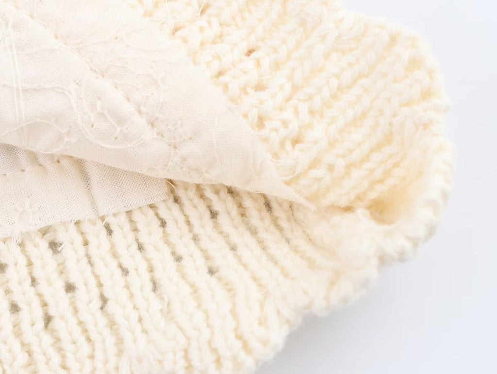 Stitching Knitted Top
