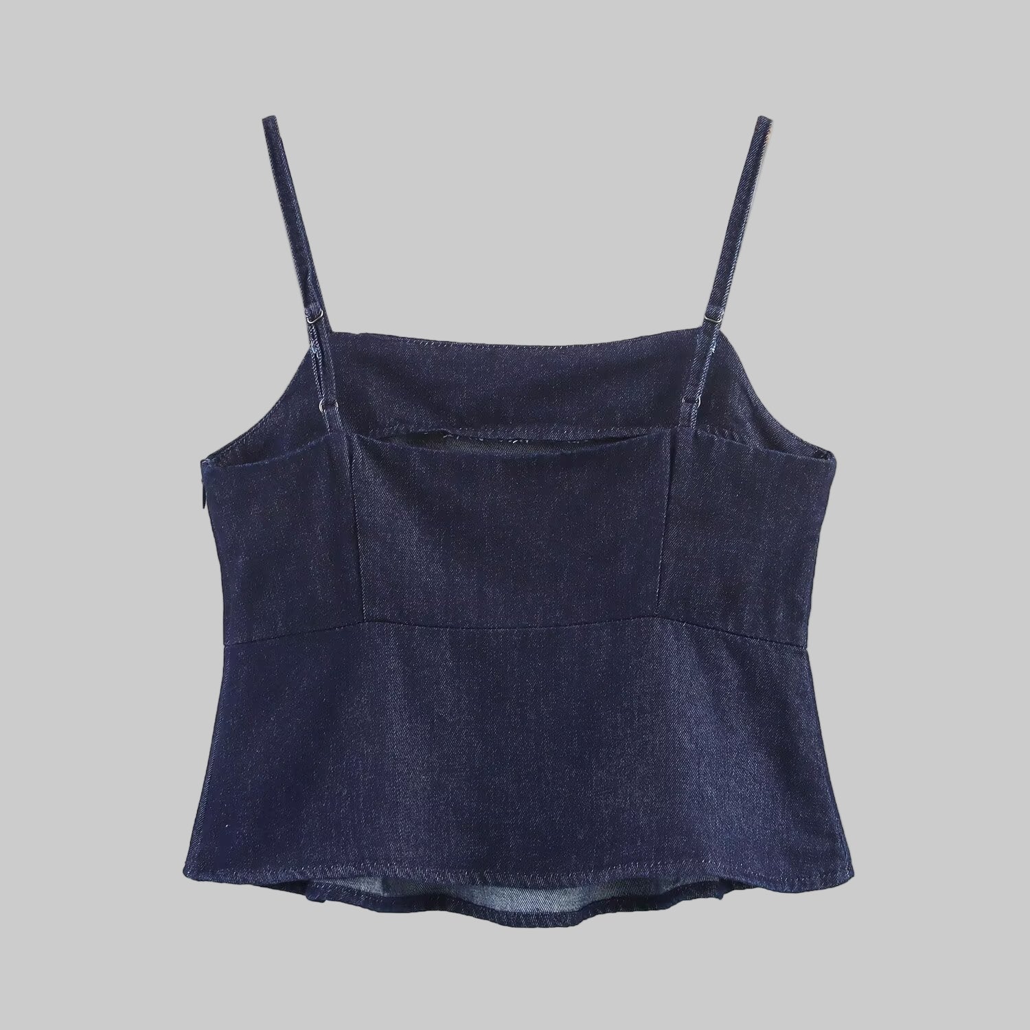 Bowknot Denim Sling Top