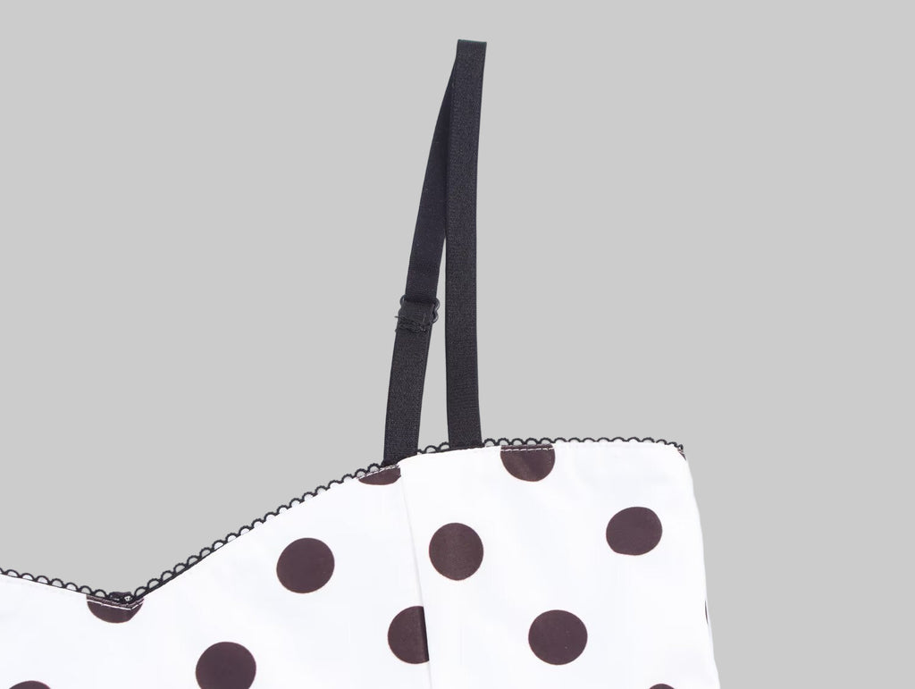 Polka Dot Sling Corset Top