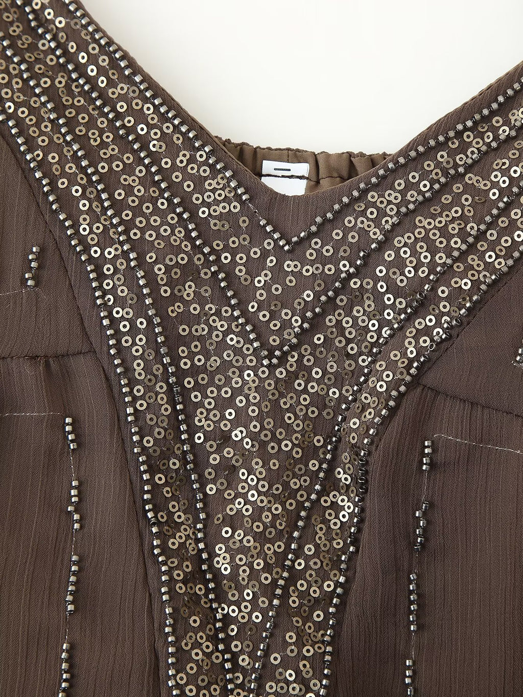 Beaded Sequined Embroidered Dress