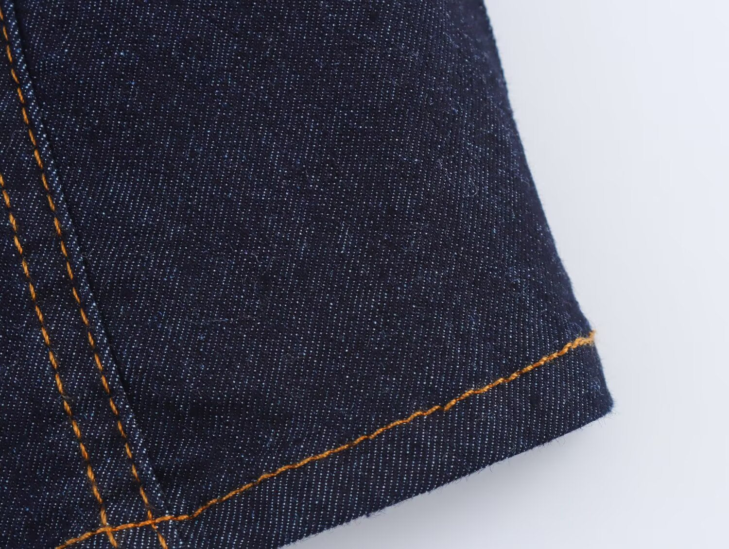 Slim Fit Denim Short Vest Top