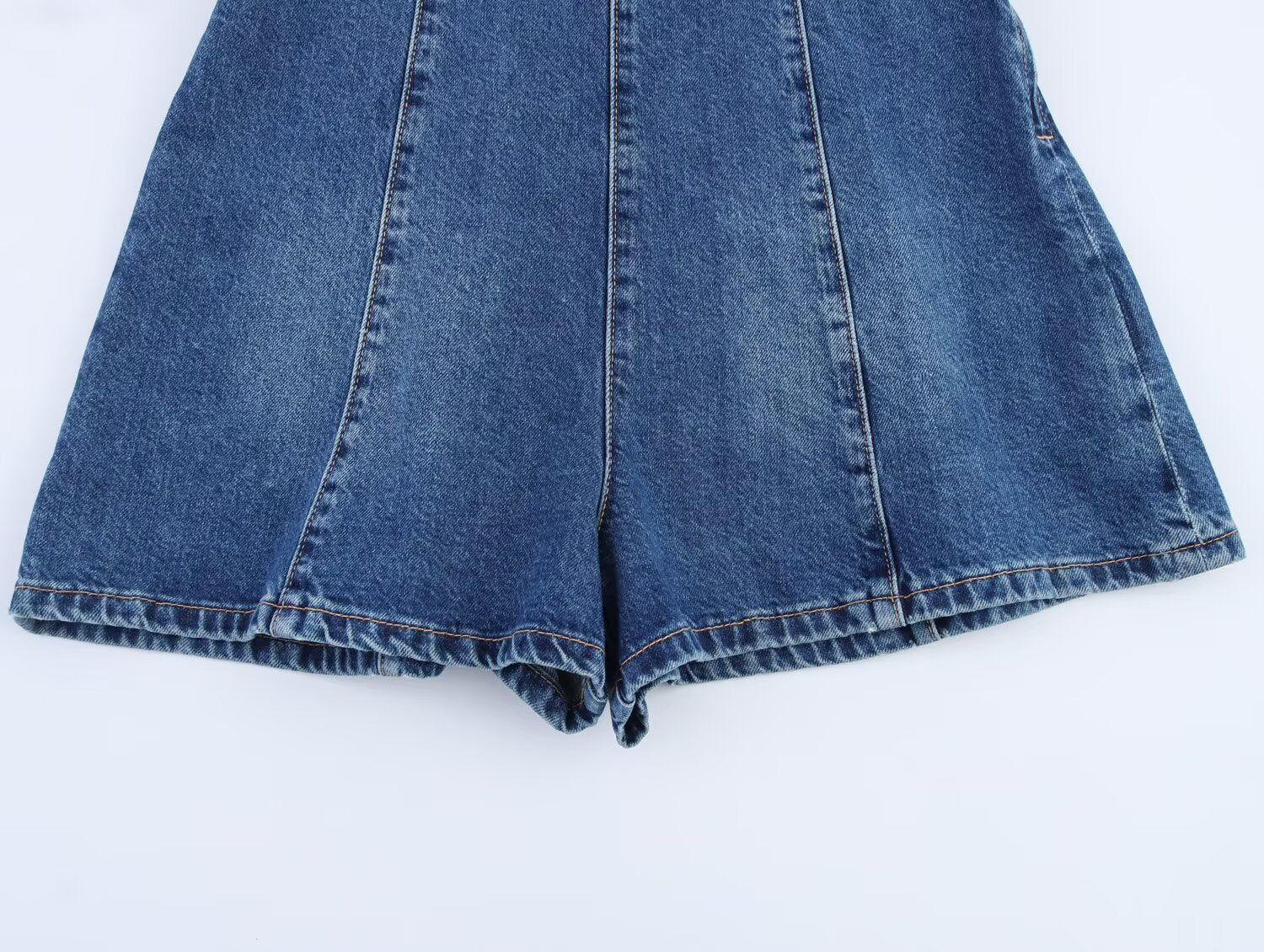 Halter Denim Romper