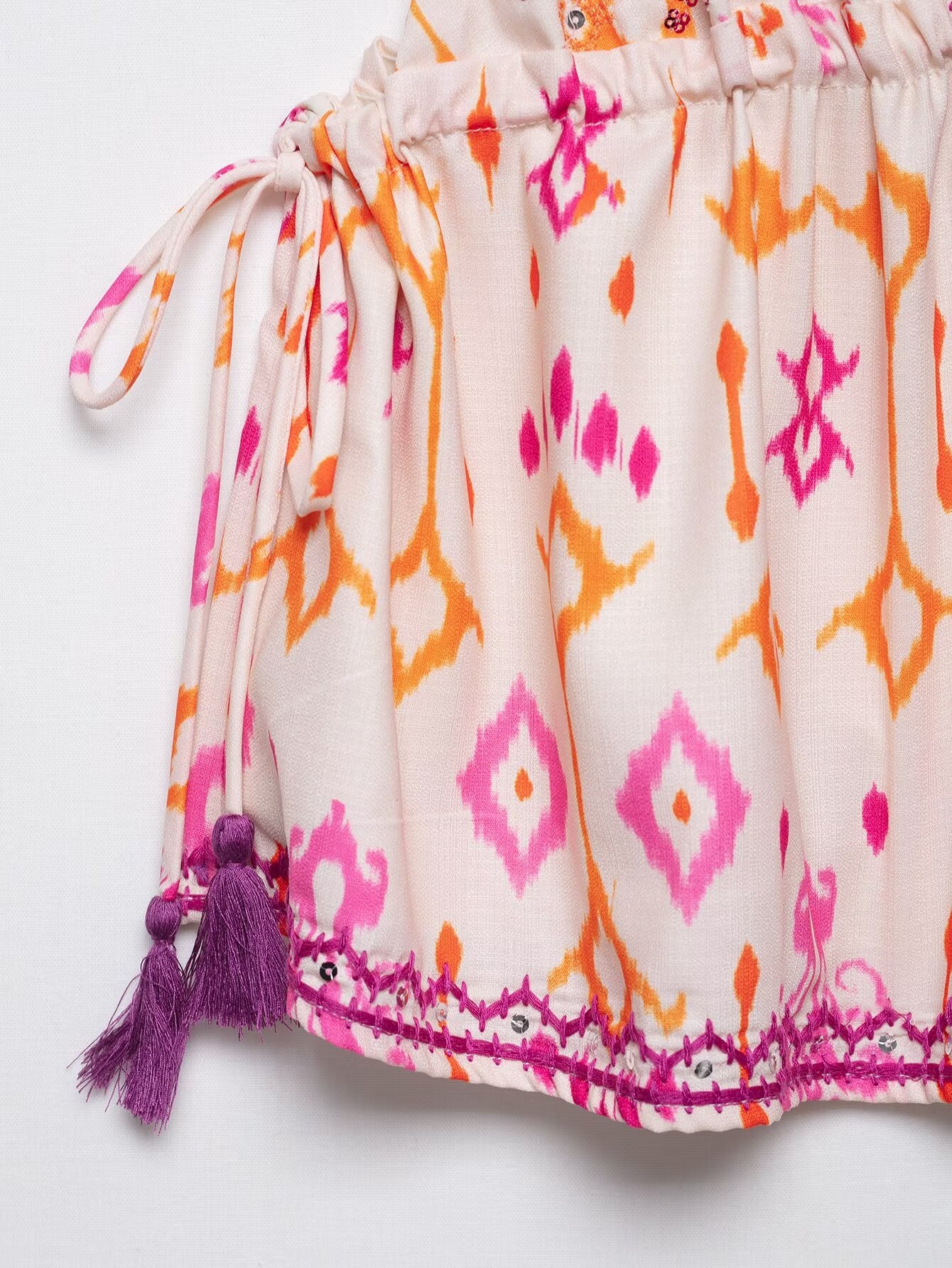Sequin Embroidery Top