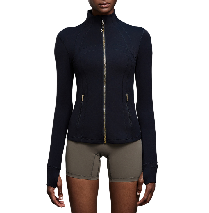 Black with Golden Buckle Zipper