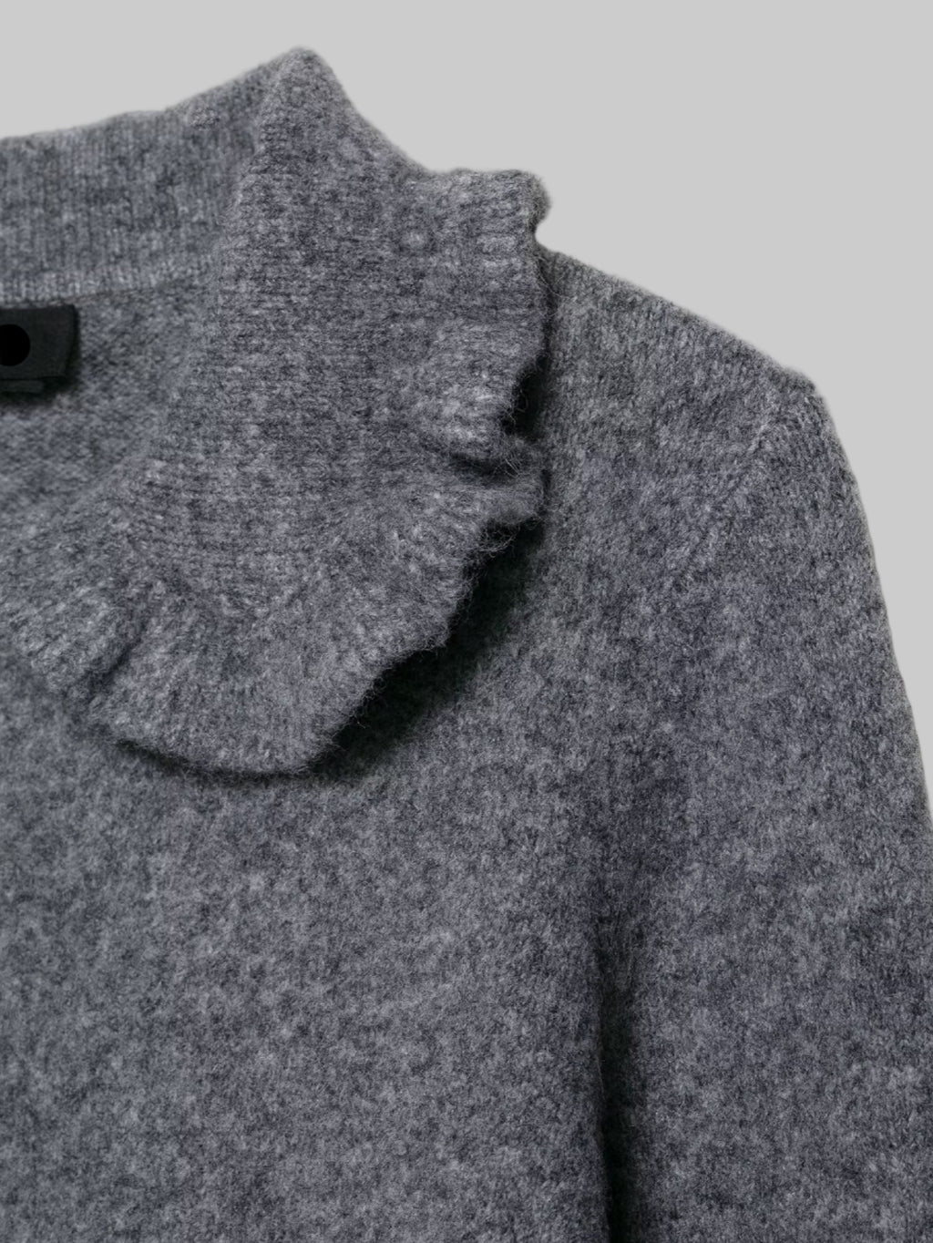 Ruffled Collar Knitwear Cardigan