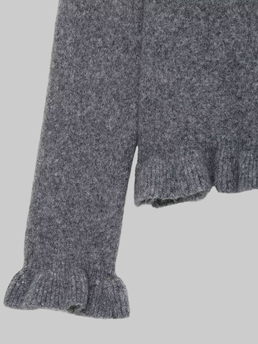 Ruffled Collar Knitwear Cardigan