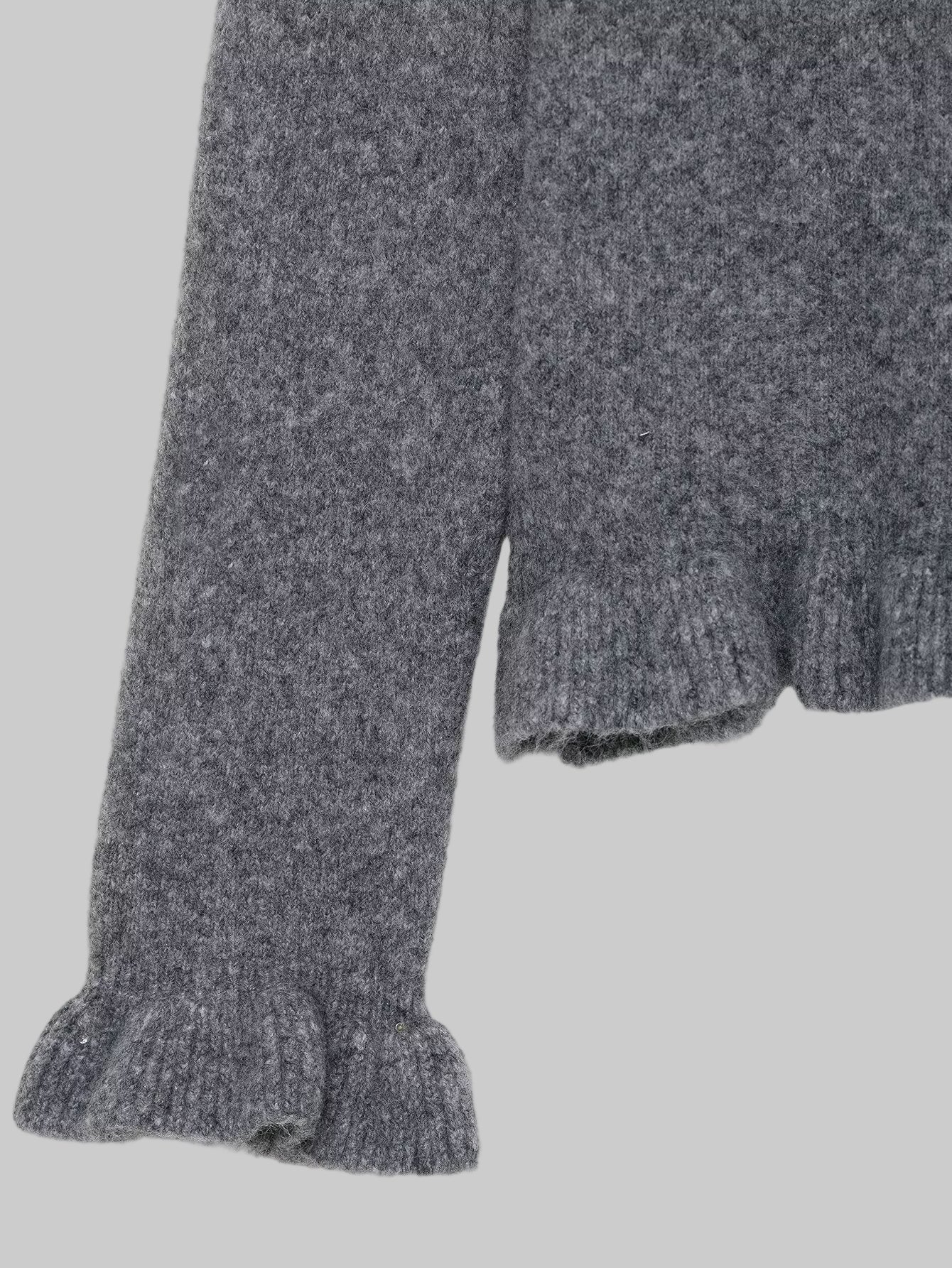 Ruffled Collar Knitwear Cardigan