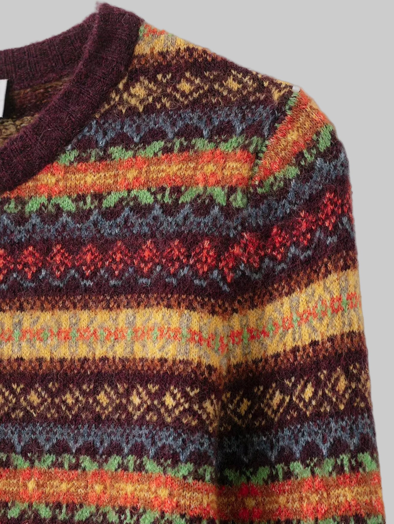 Jacquard Knitted Cardigan