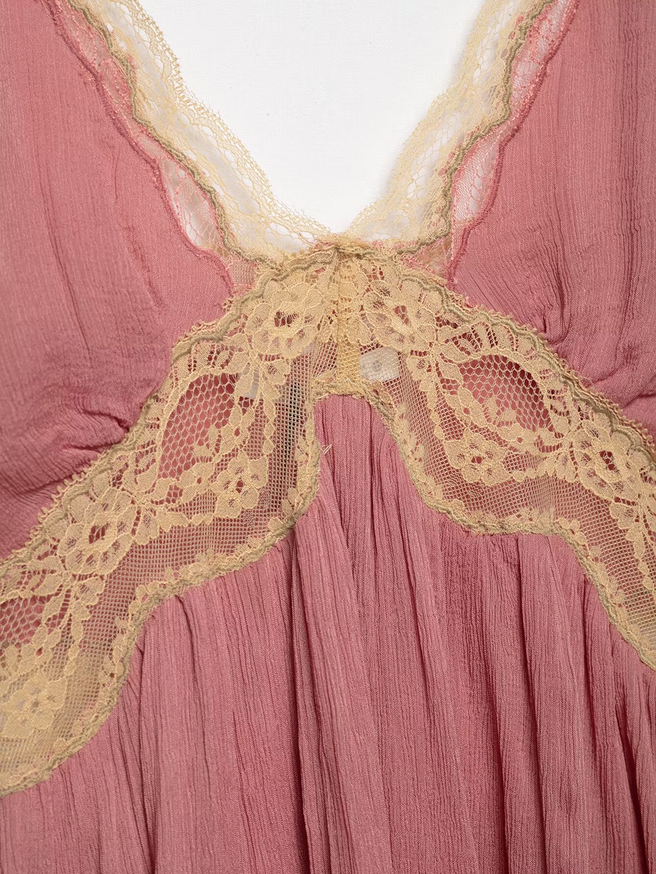 Lace Loose Triangle Strap Top