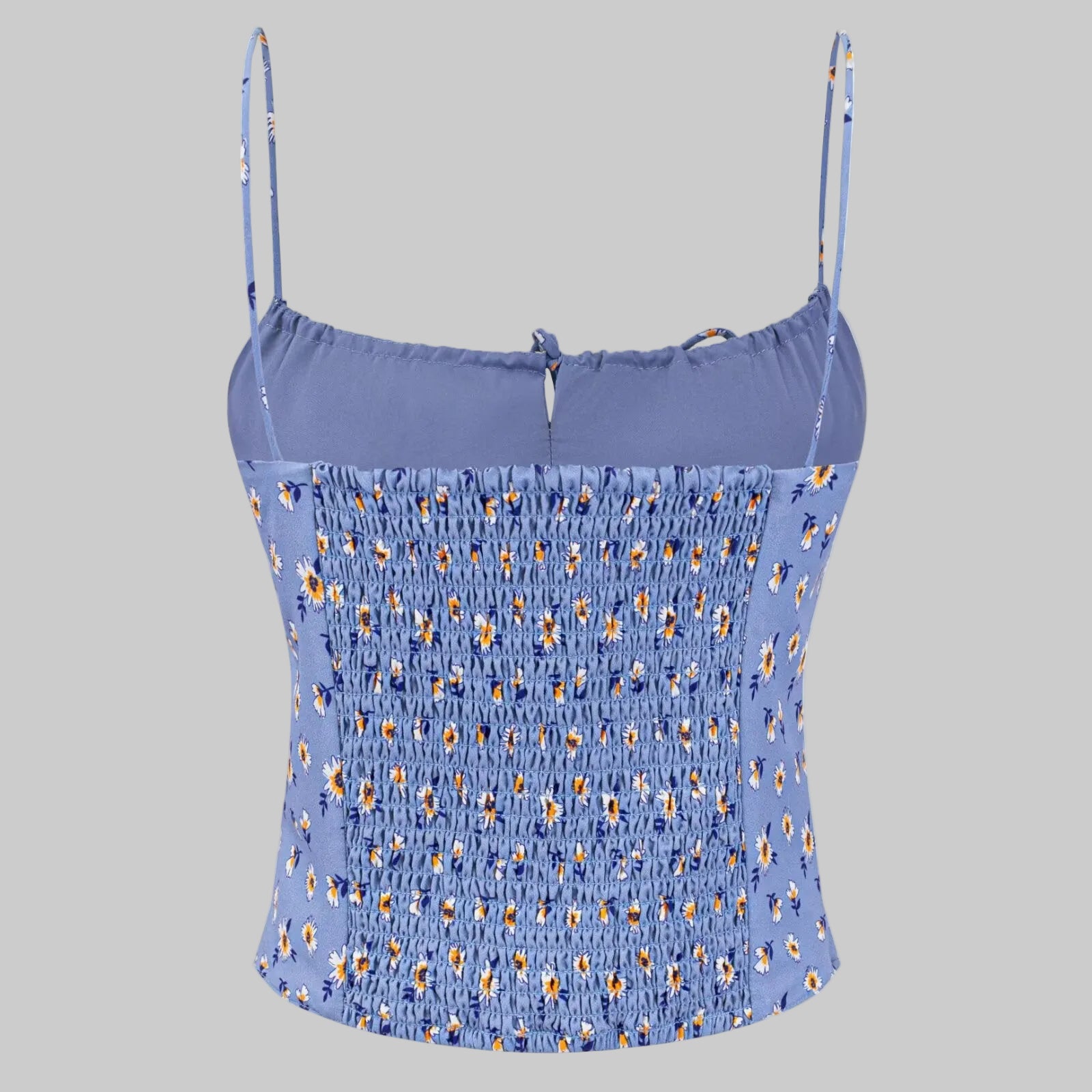 French Pastoral Tied Spaghetti Strap Top