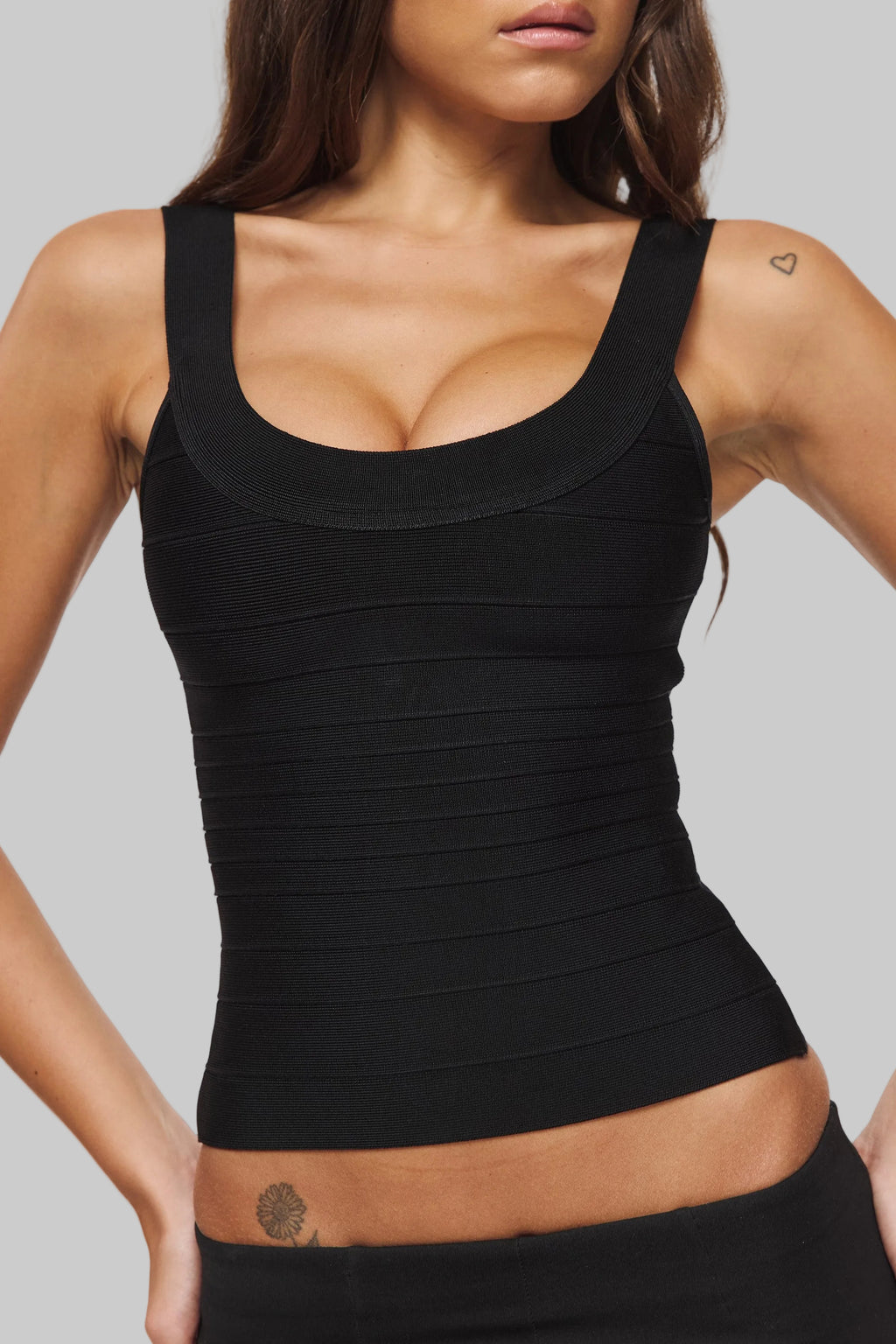 Slim Fit Round Neck Slim Fit Knitted Top