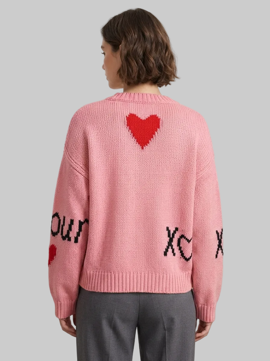 Love Long Sleeved Loose Sweater