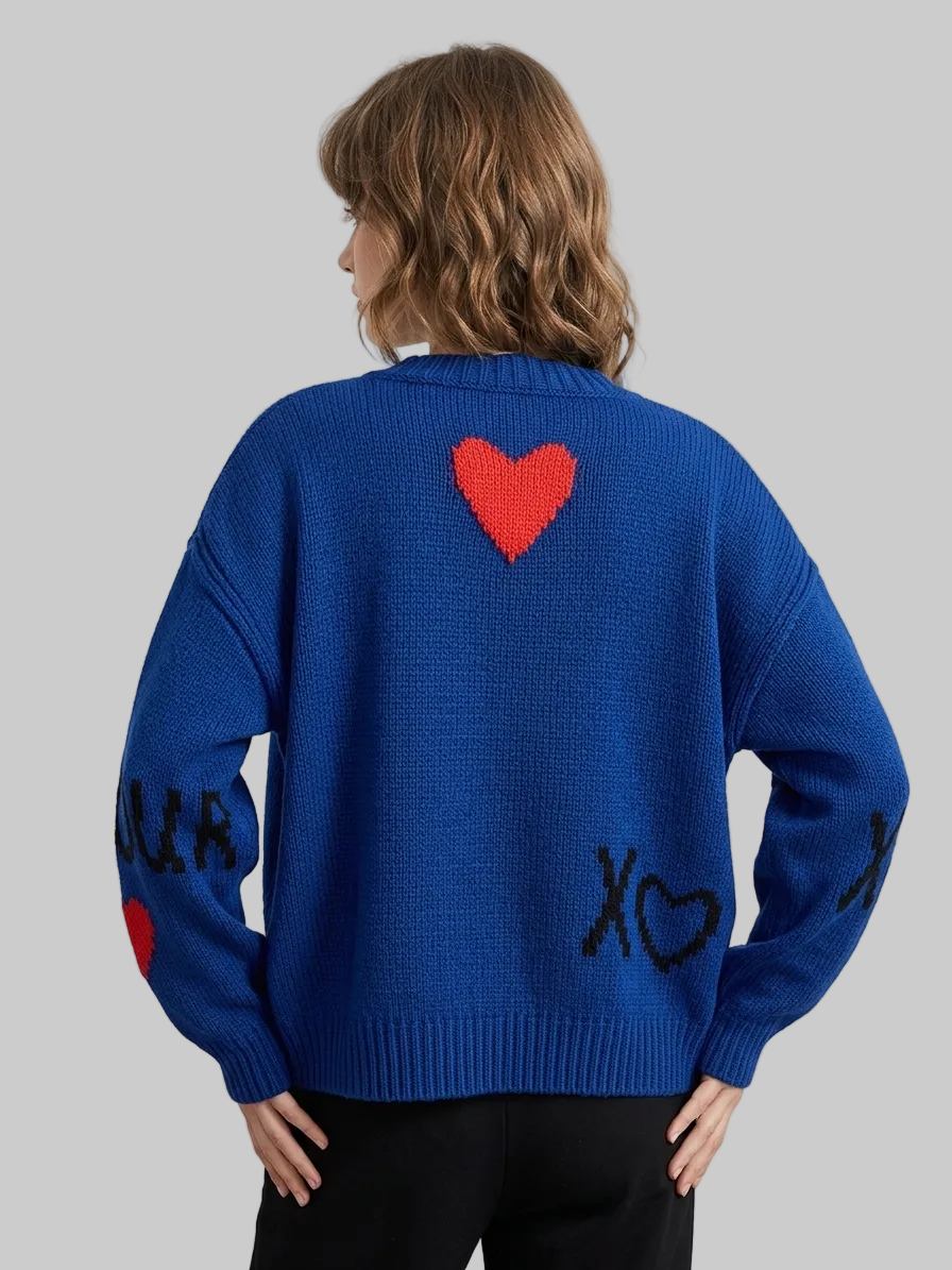 Love Long Sleeved Loose Sweater