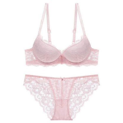 Lace Sexy Push up Comfort Bra Set