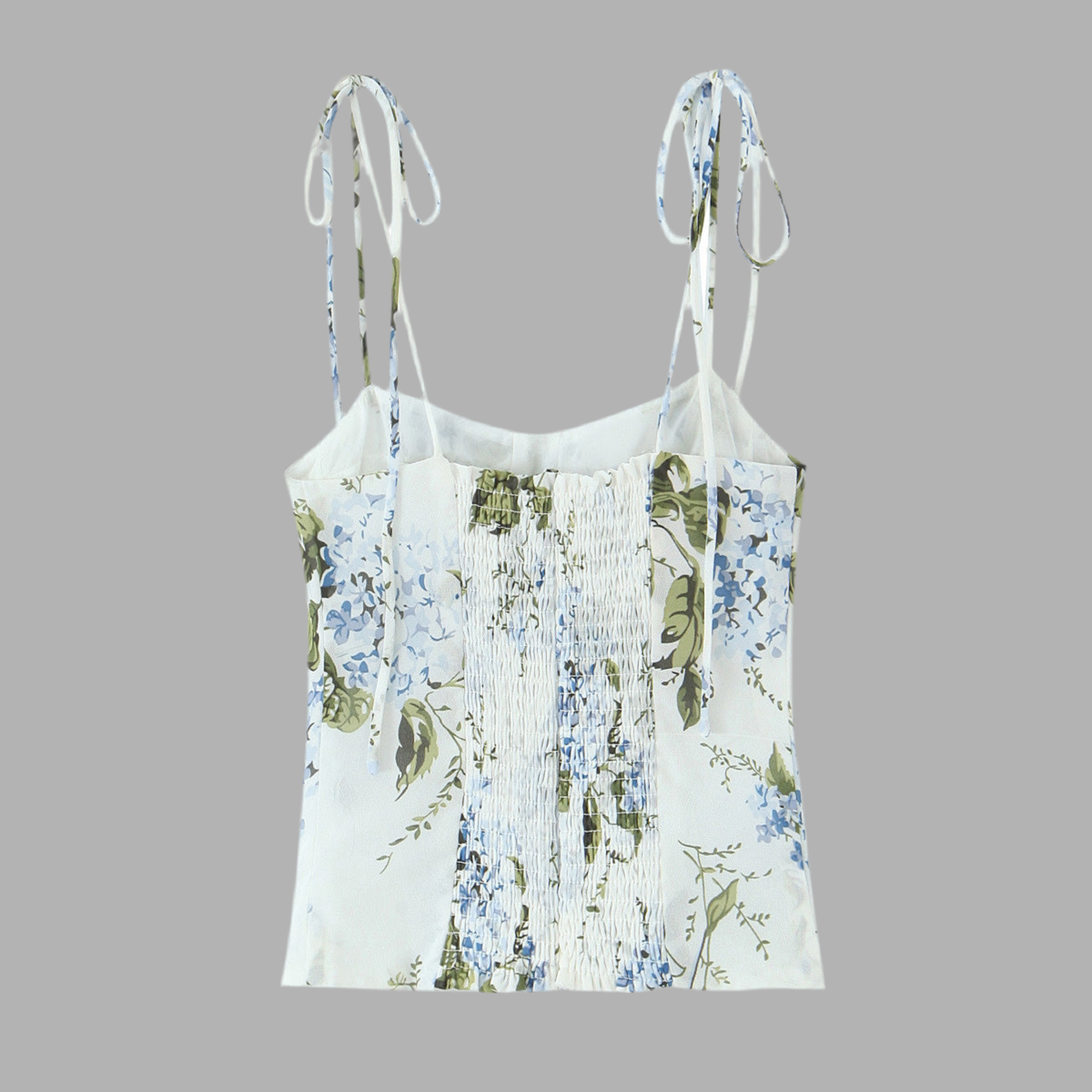 French Vintage Floral Slim Fit Top