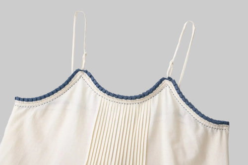 Color Contrast Trim Sling Top