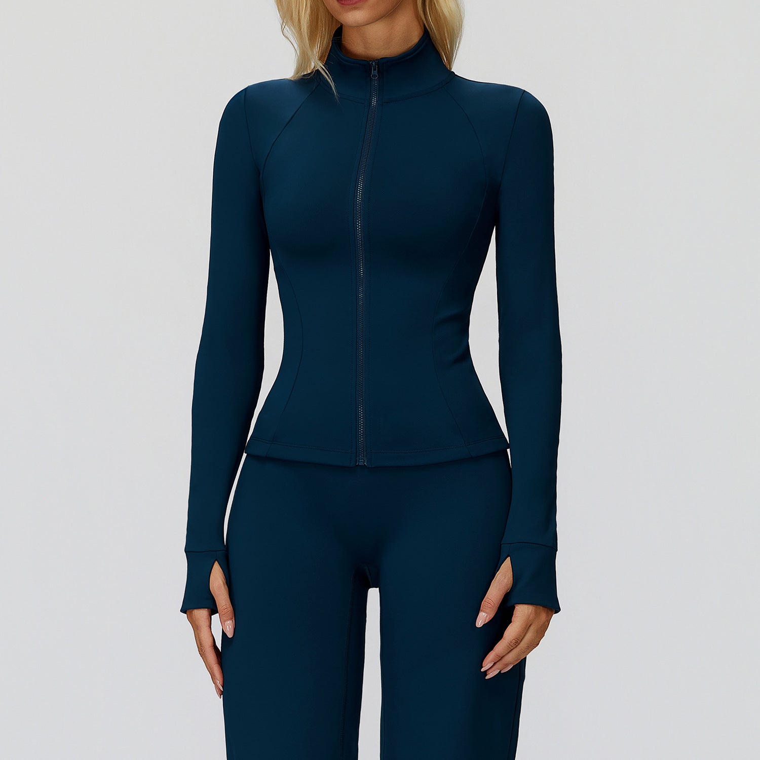 Stand Collar Zipper Windproof Fitness Running Sport Jacket - Tamra.Shop.Social