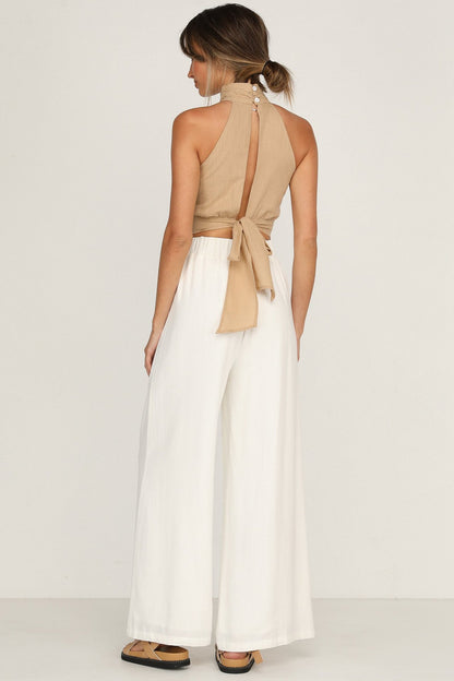 Street Linen Halter Top