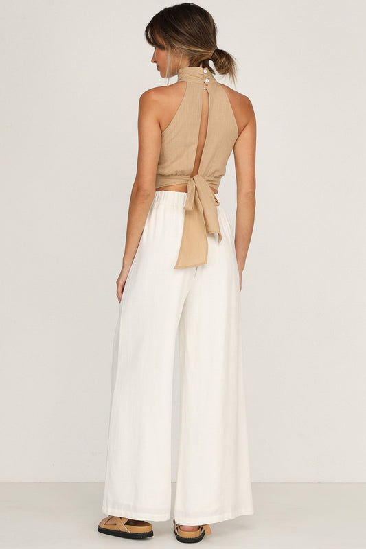 Street Linen Halter Top