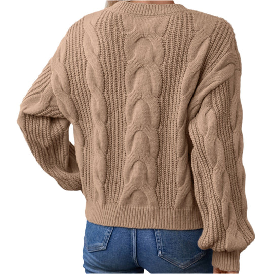 Cable Knit Pullover Sweater