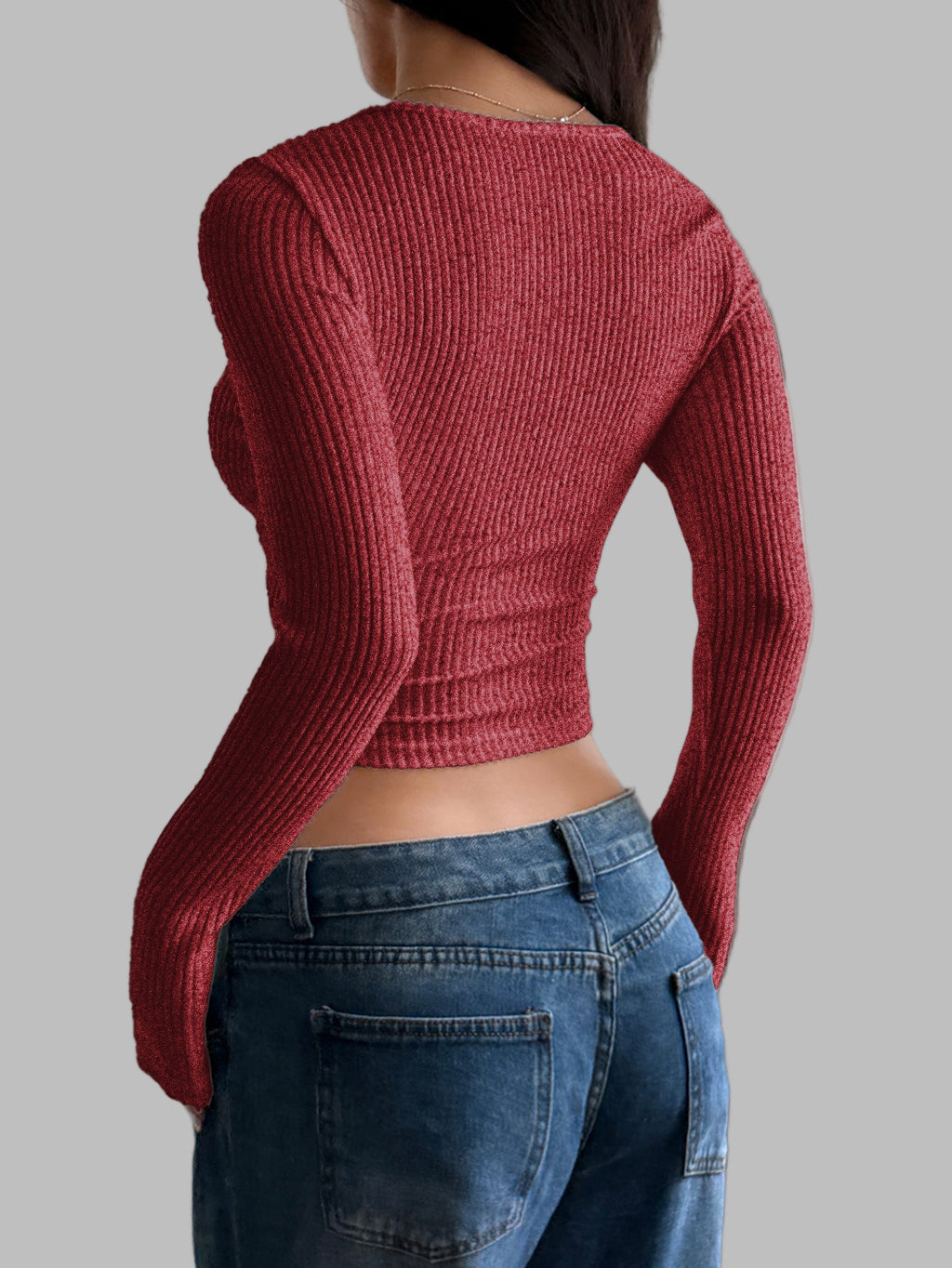 Long Sleeved Crop Sweater