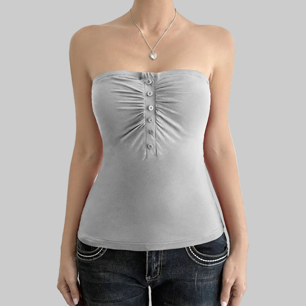 Sexy Tube Top Strapless Wrapped Chest Vest Top - Tamra.Shop.Social