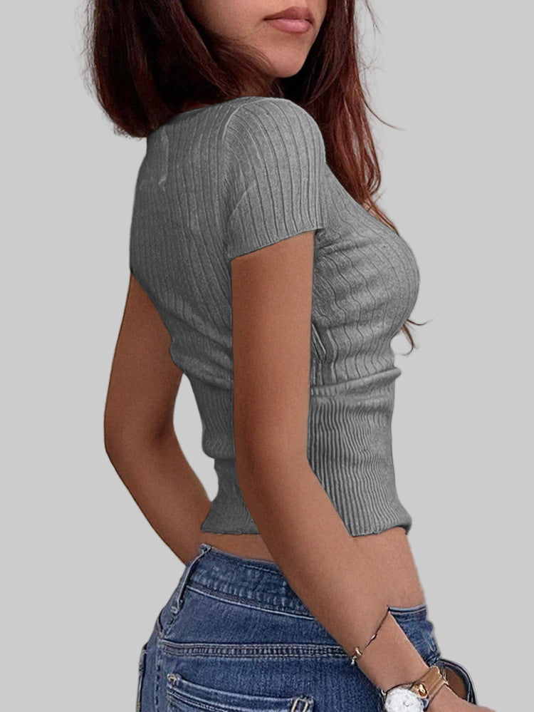 Sexy Fitted Button-Down Top