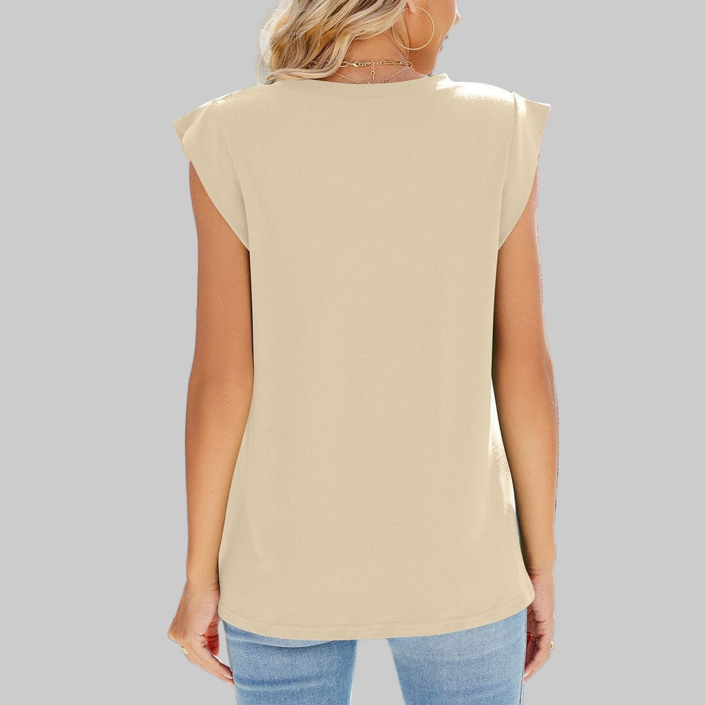 V-neck Short Sleeve Top