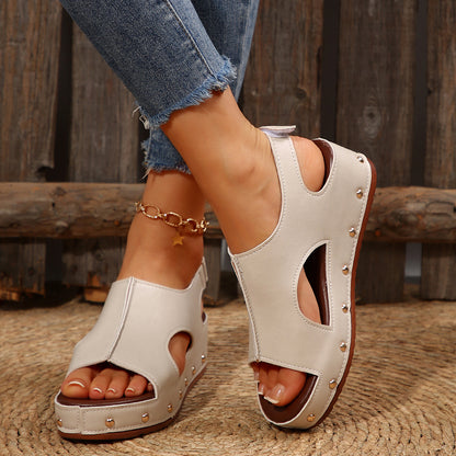 Platform Peep Toe Wedge