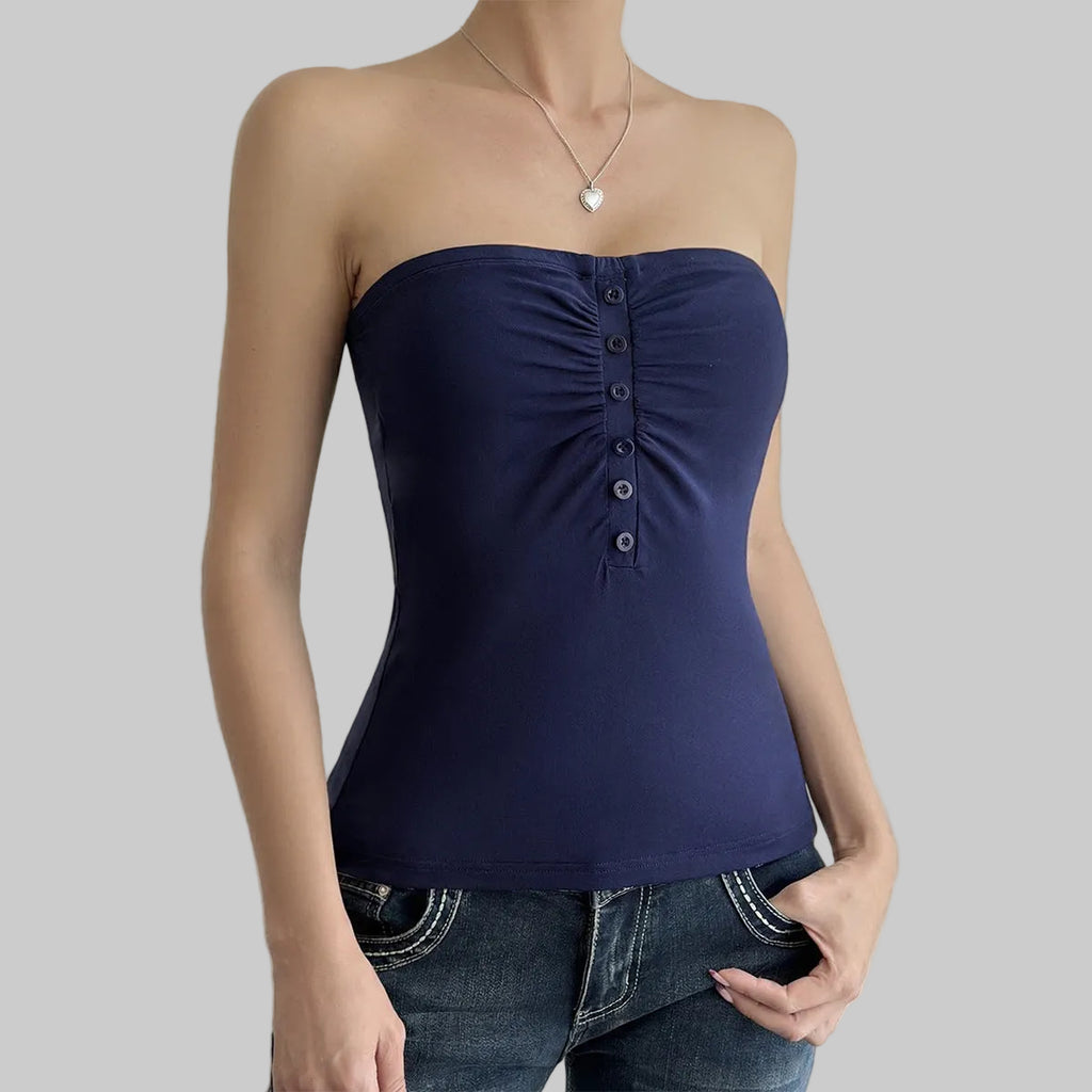 Sexy Tube Top Strapless Wrapped Chest Vest Top - Tamra.Shop.Social