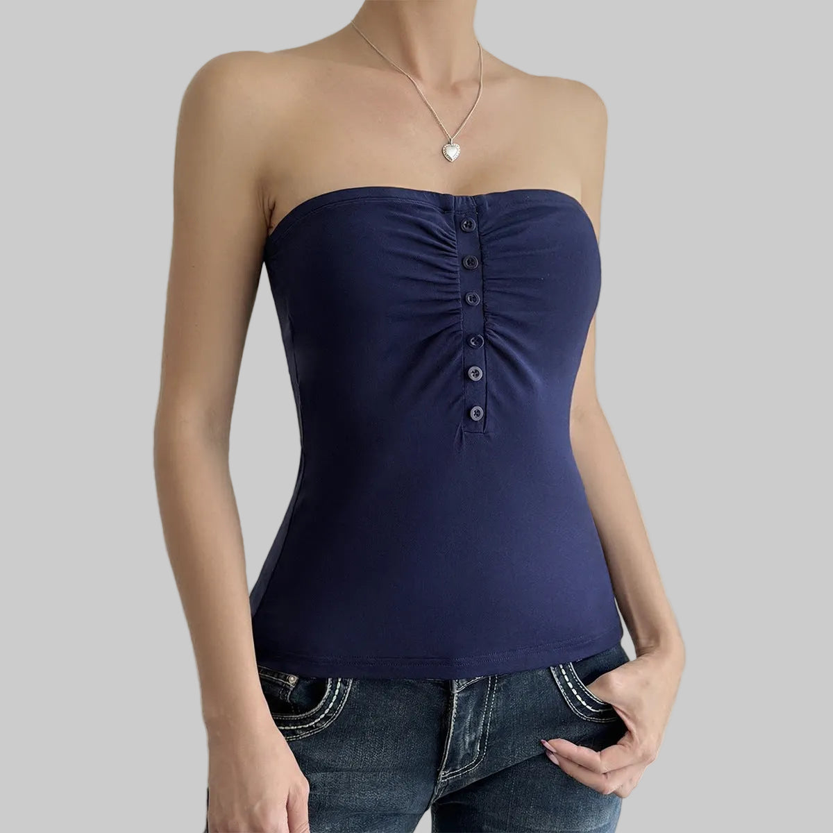 Sexy Tube Top Strapless Wrapped Chest Vest Top - Tamra.Shop.Social