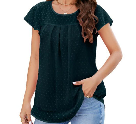 Flying Sleeves Chiffon Top