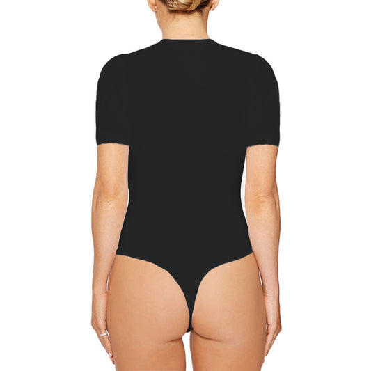 Casual Half-Sleeve Tight Sexy Bodysuit