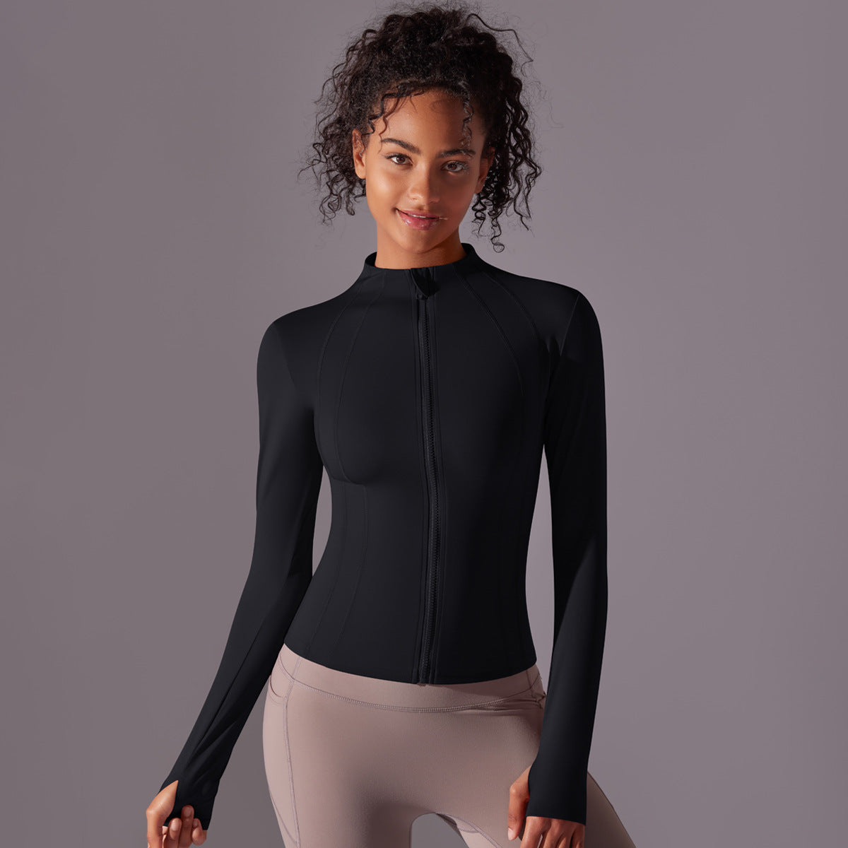 Zip Jacket-Black
