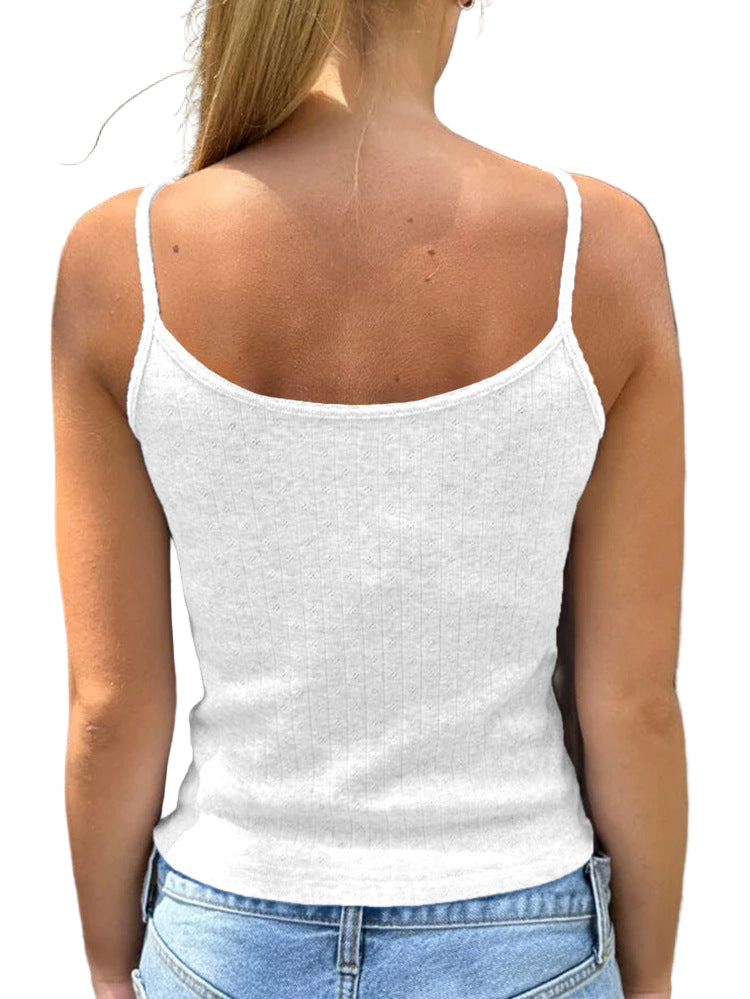 Sexy Slim Fit Bow Knitted Sling Top