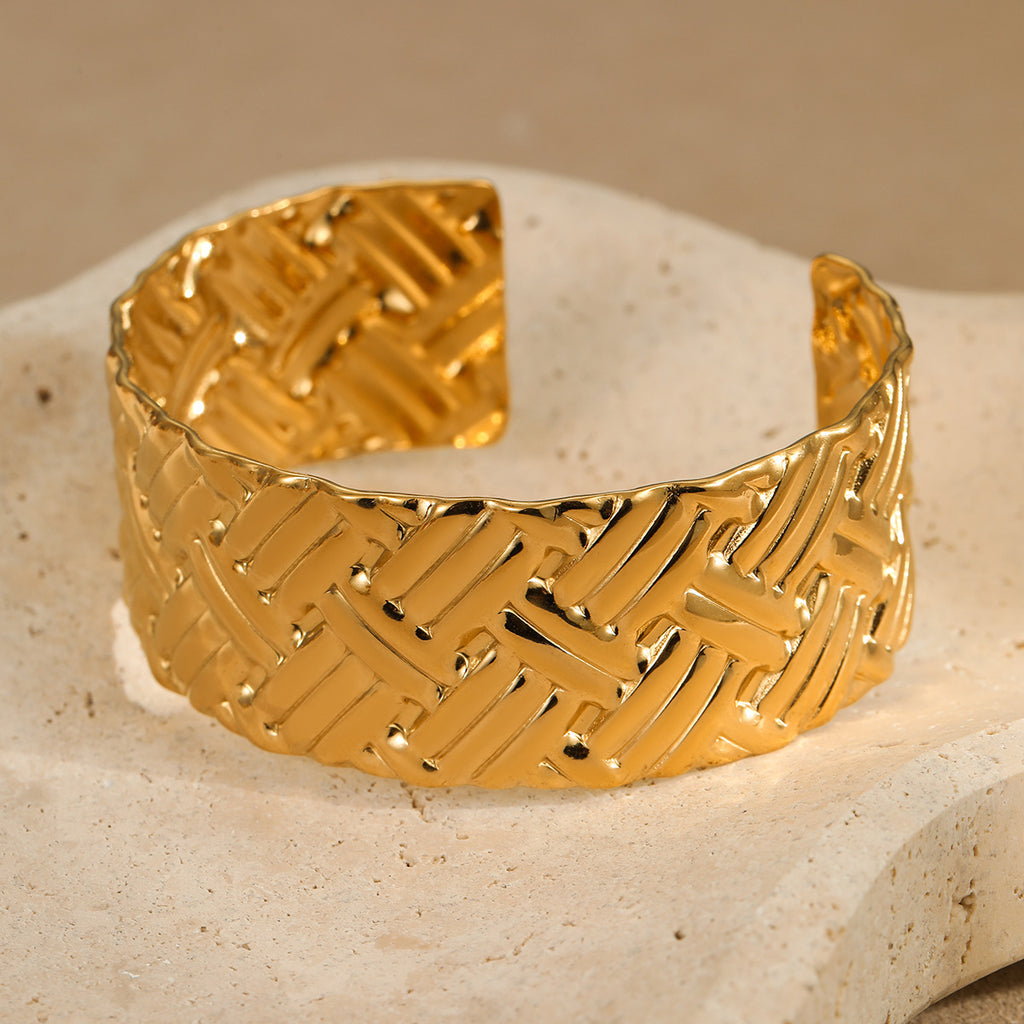 French 18K Gold Stainless Steel Non Fading Bracelet