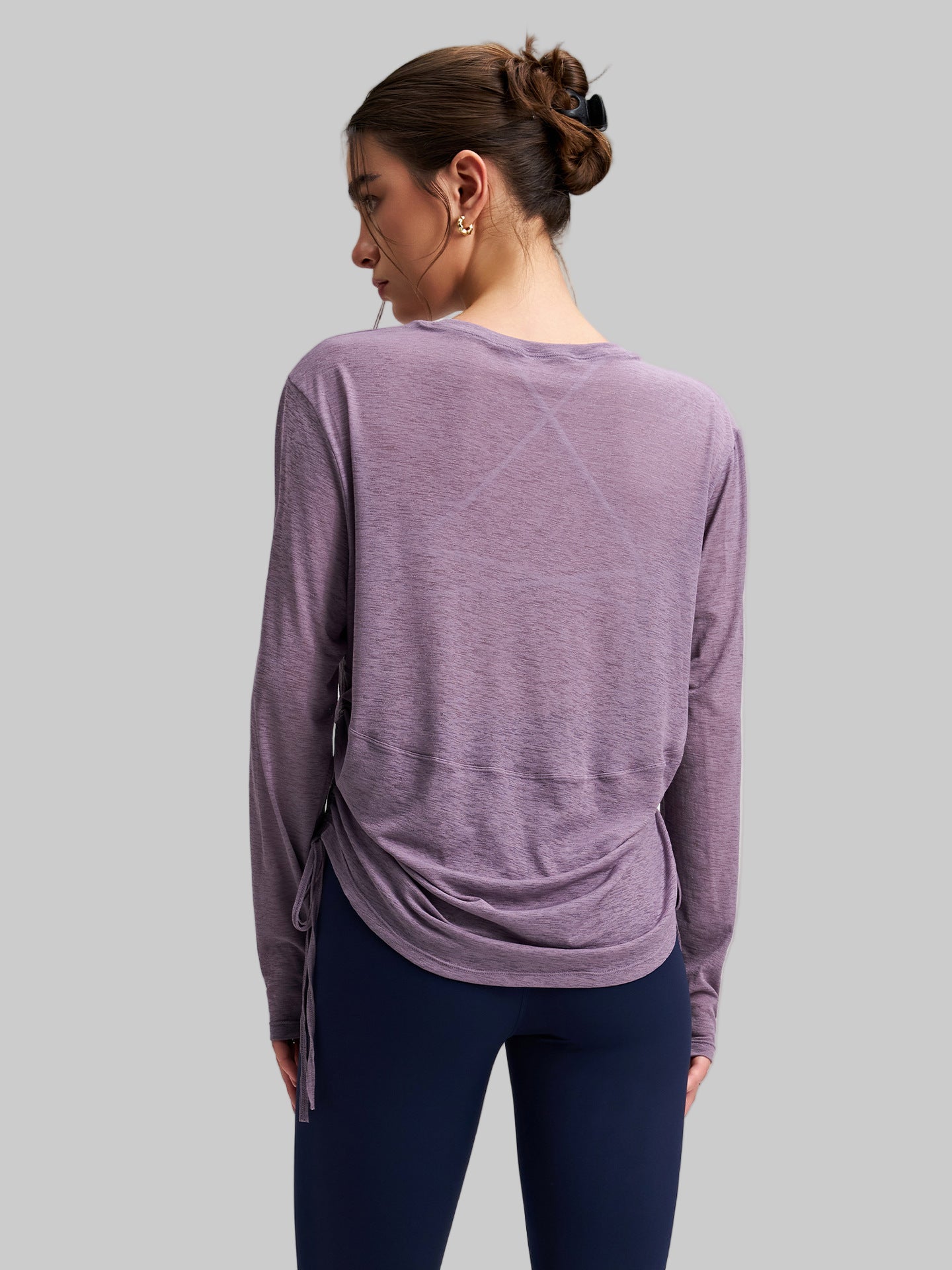 Long Sleeve Drawstring Top