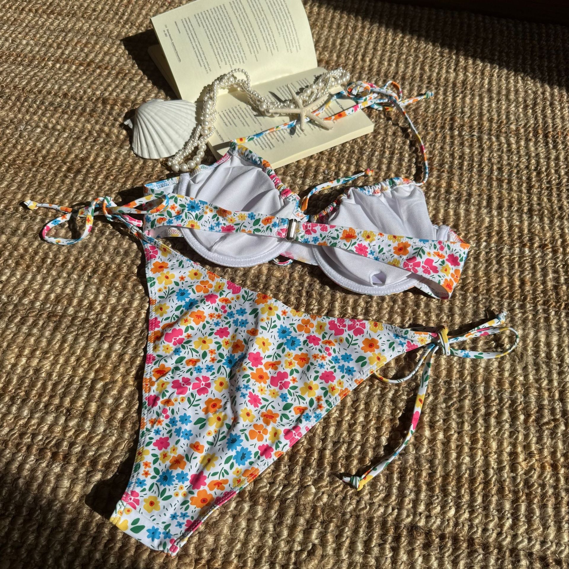 Floral Print Banded Bikini
