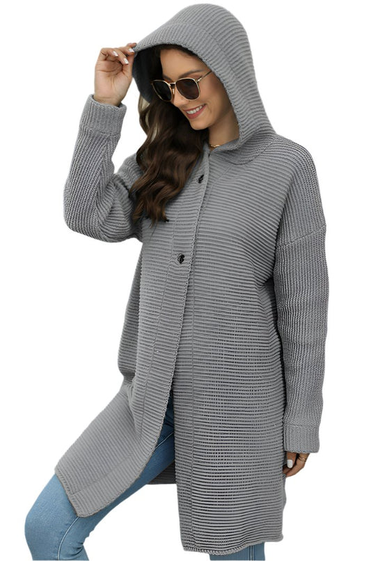 Hooded Knitwear Cardigan Sweater