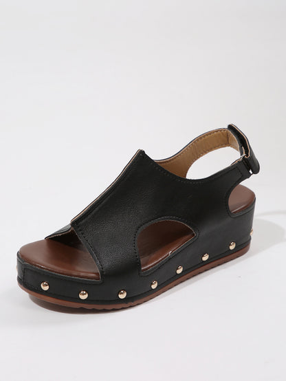 Platform Peep Toe Wedge