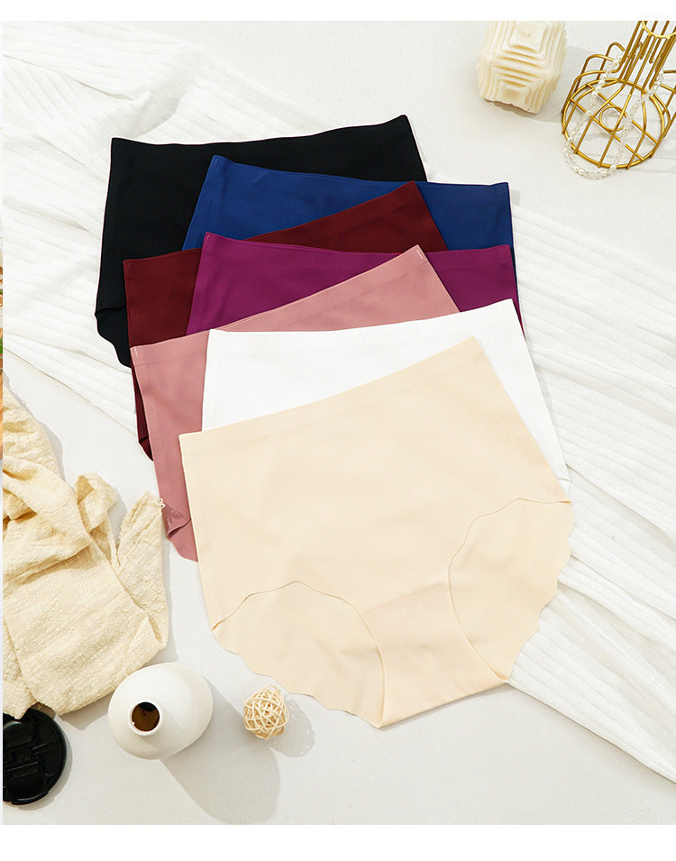 Wave Edge Ice Silk High Waisted Panties