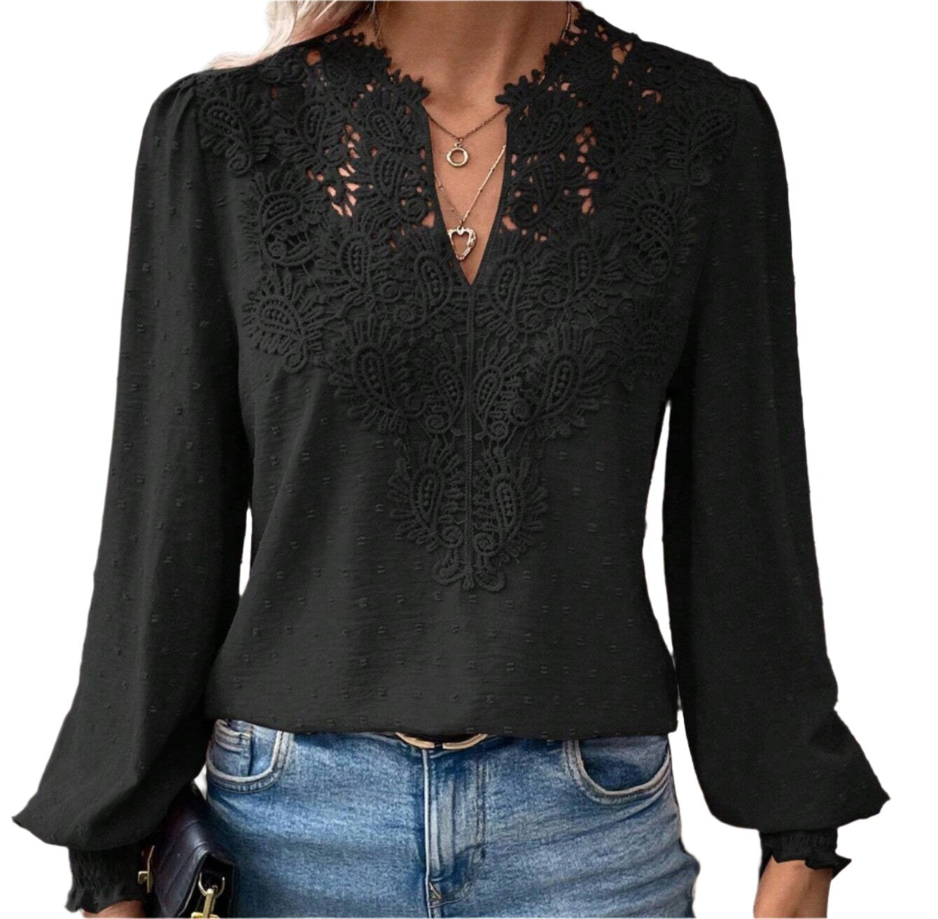 Lace Long Sleeve Top